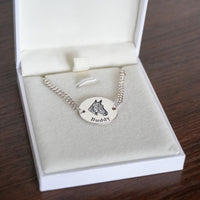 Engraved Horse Bracelet