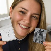 Engraved Horse Necklace
