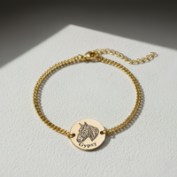 Engraved Horse Bracelet