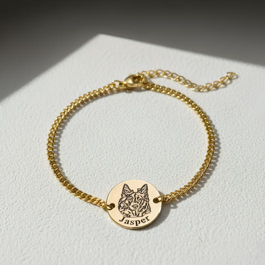 Engraved Dog Bracelet